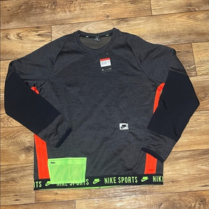 Nike Training Sweatshirt‎ Multicolor Red Heathered Crew BV3299 010 Mens Large